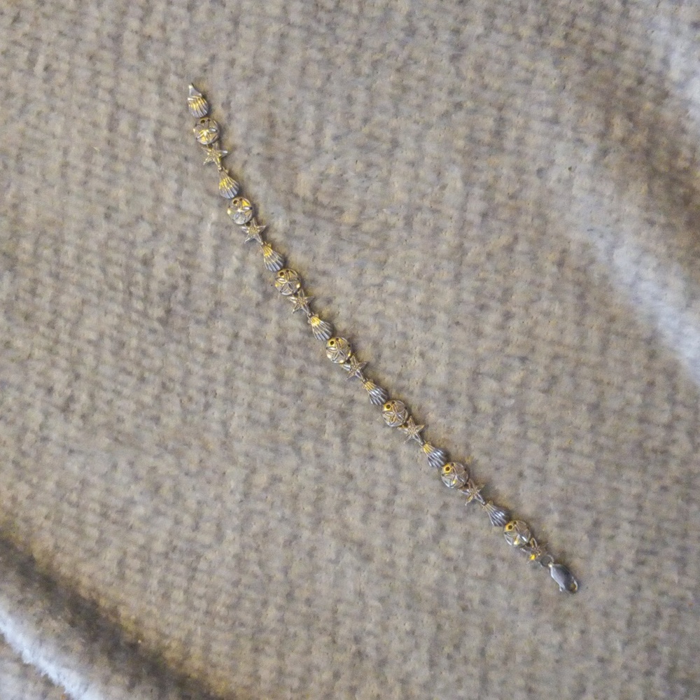 Sterling Silver .925 Summer Florida Beach Bracelet - Picture 3 of 4